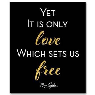 Love Sets Us Free Wall Plaque