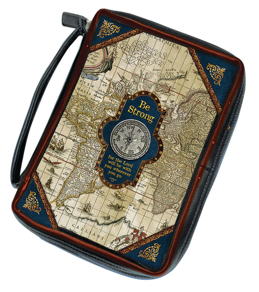 DIVINITY BOUTIQUE NAUTICAL: PRINTED BIBLE COVER- Large SKU: 23290