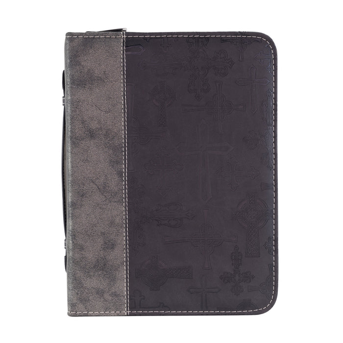DIVINE DETAILS: BIBLE COVER - BLACK CROSSES