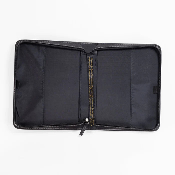 DIVINE DETAILS: BIBLE COVER - BLACK CROSSES