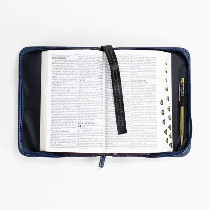 DIVINE DETAILS: BIBLE COVER: US FLAG STAND FIRM - 1 CORINTHIANS 15:58