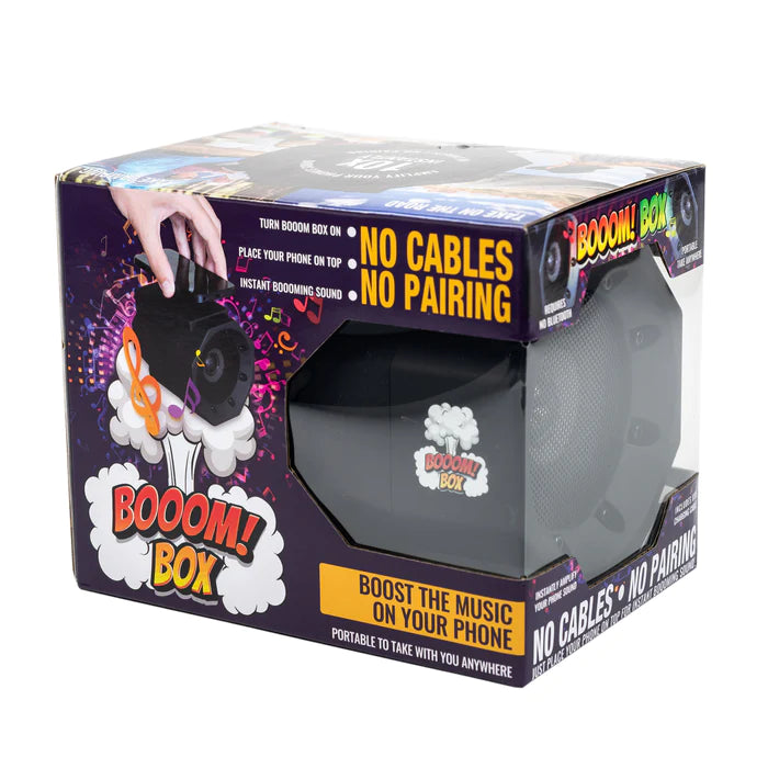 OAK PATCH GIFTS BOOOM BOX - BOOST YOUR PHONE'S VOLUME 10X INSTANTLY! SKU: 31903