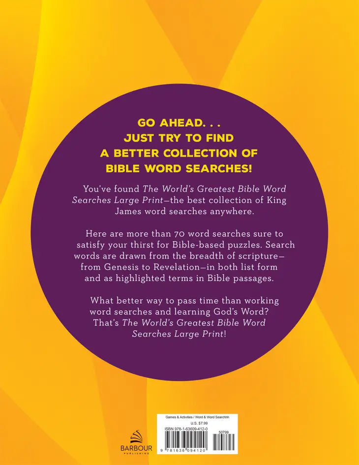 The World's Greatest Bible Word Searches Large Print