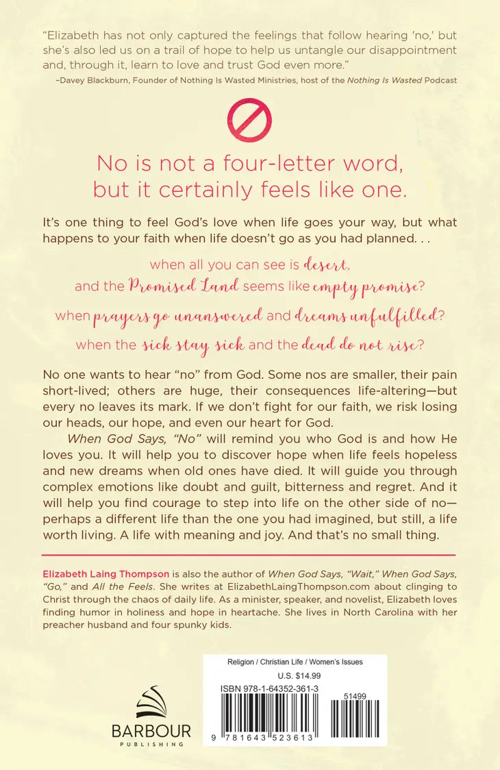 When God Says No""