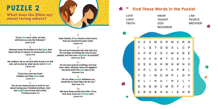 Bible Memory Word Searches for Kids