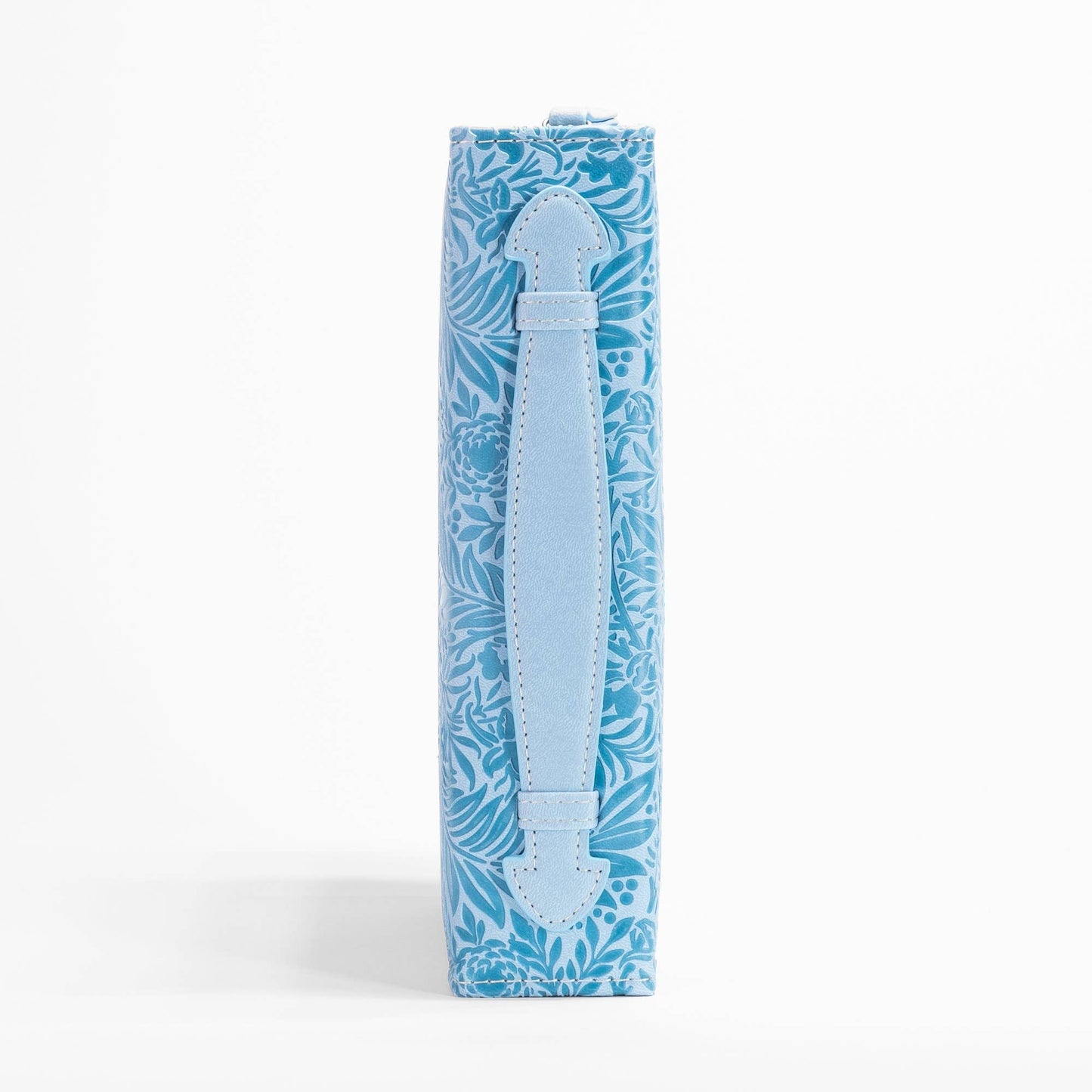 Bible Cover - Blue Floral Love into Hearts, Romans 5:5