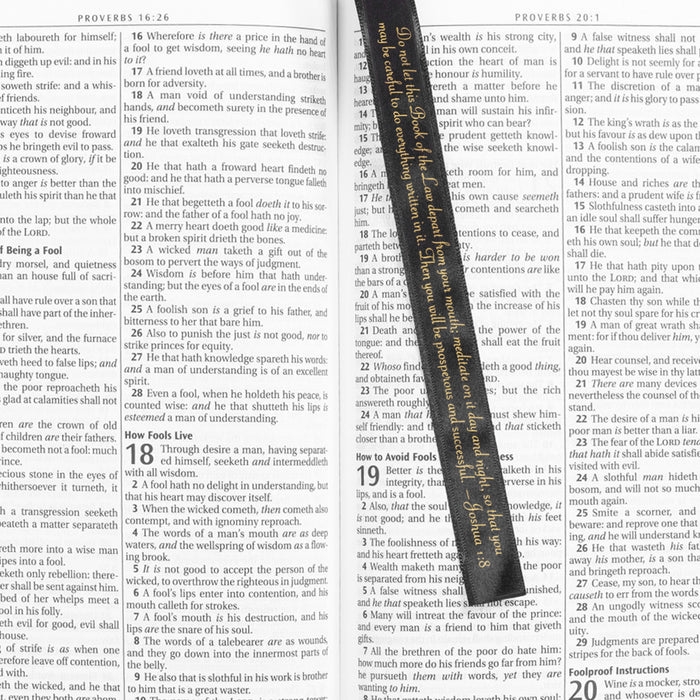 DIVINE DETAILS: BIBLE COVER - BLACK CROSSES