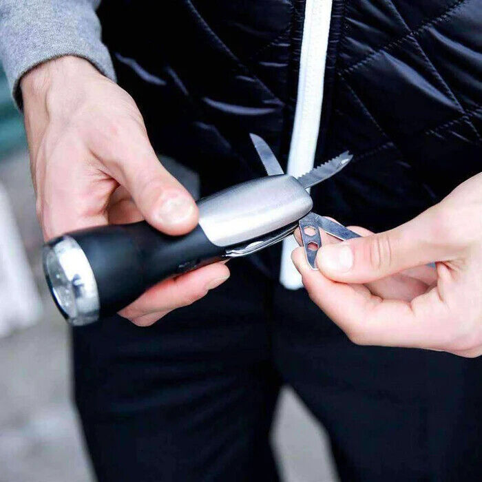 MAD MAN- 10 FUNCTION FLASHLIGHT SURVIVAL TOOL SKU: 2794
