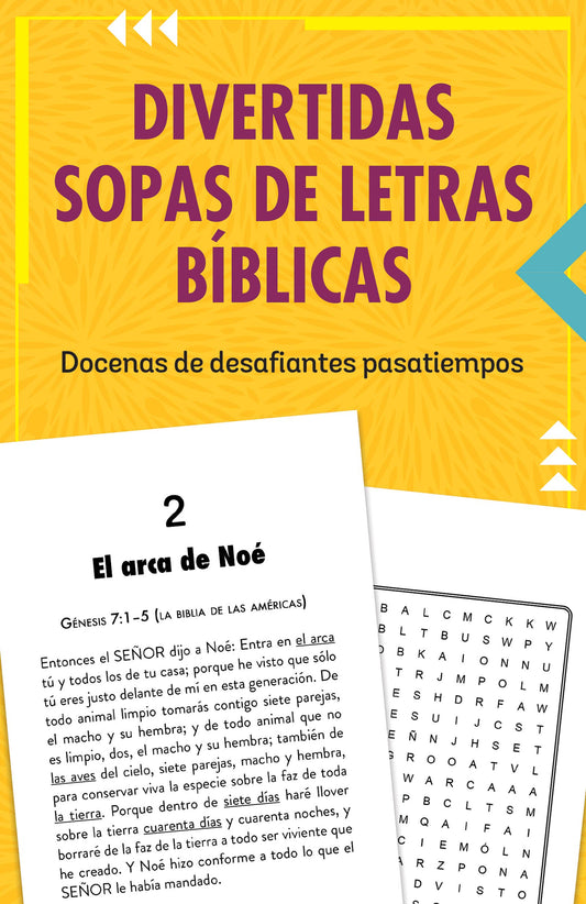 Divertidas sopas de letras bíblicas : Docenas de desafiante